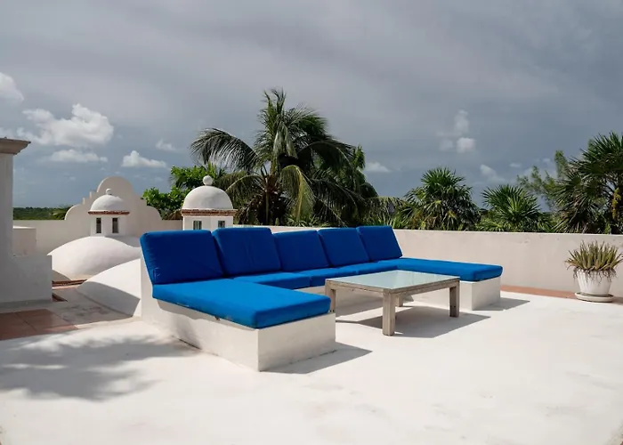 6br Exclusive Beachfront W/ Pool In Tulum Villa Balcheil