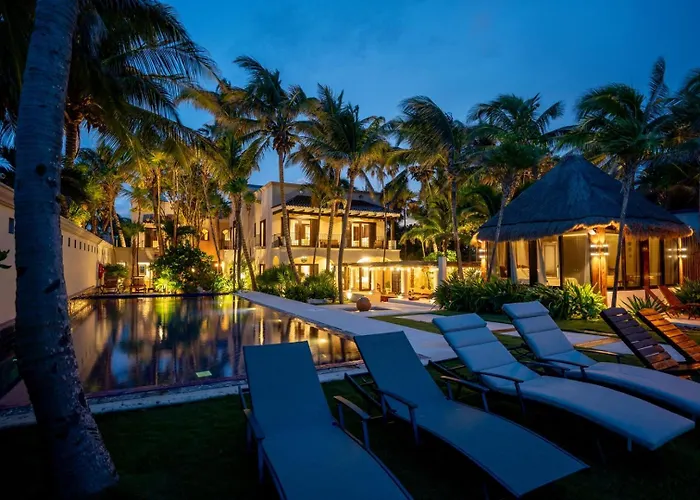 6br Exclusive Beachfront W/ Pool In Tulum Villa Balcheil