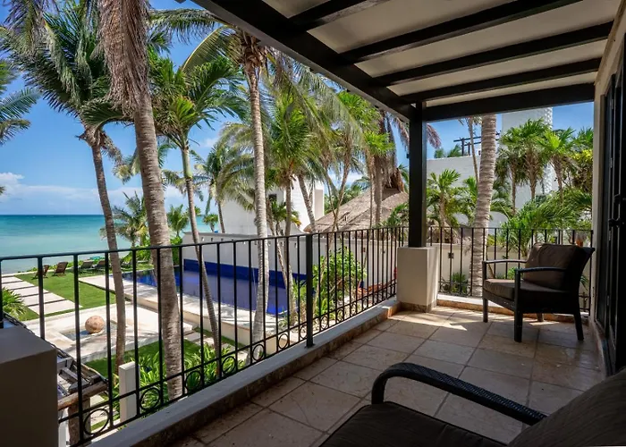 Villa 6br Exclusive Beachfront W/ Pool In Tulum Balcheil