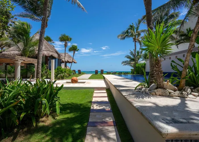 6br Exclusive Beachfront W/ Pool In Tulum *