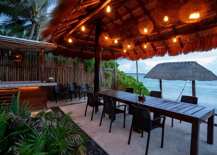 6br Exclusive Beachfront W/ Pool In Tulum * Balcheil